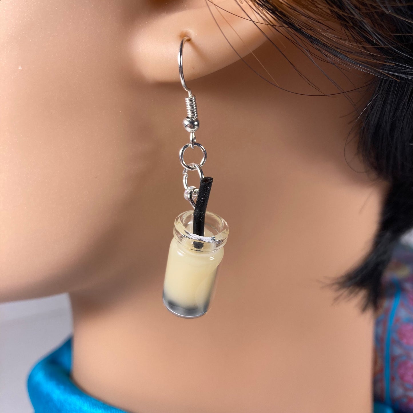 Jasmine Boba Tea Earrings