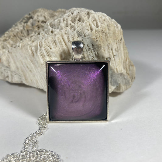 Shimmery Purple Necklace