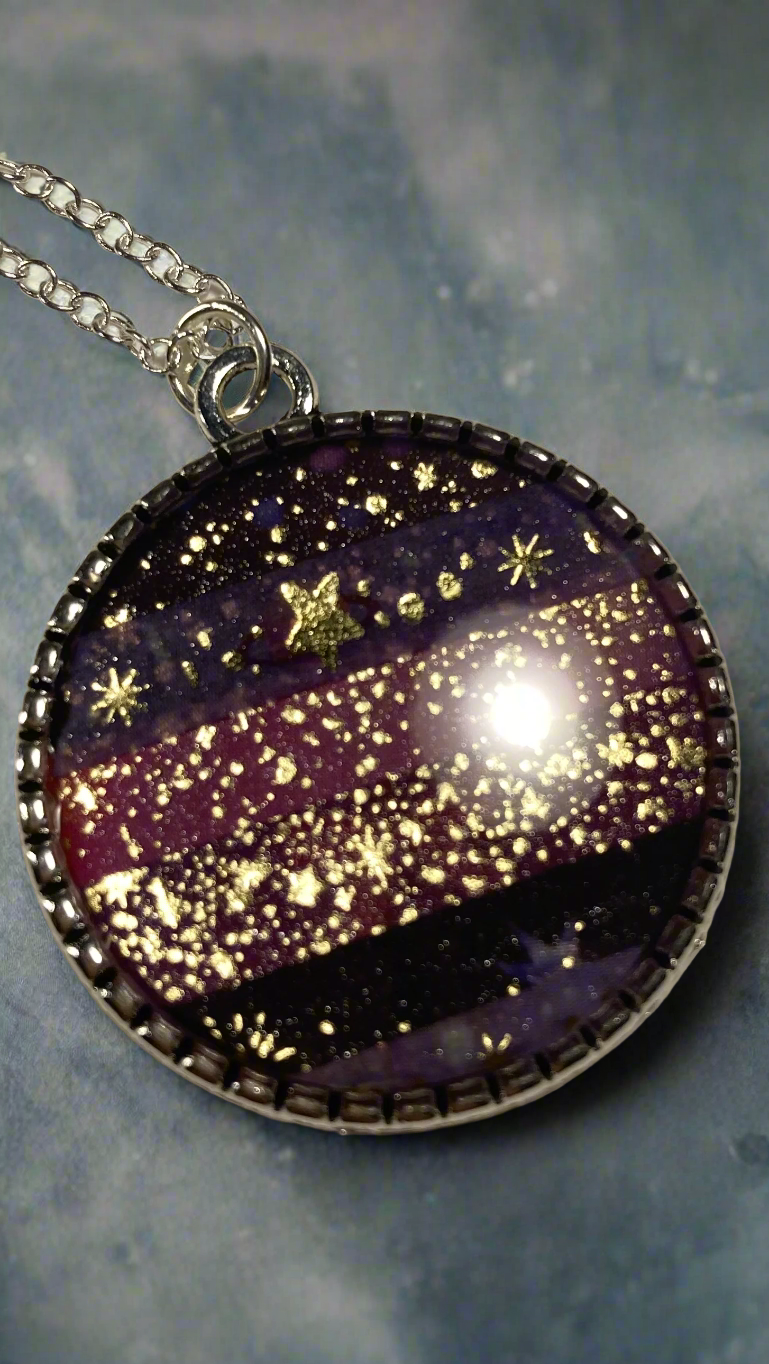 Paper Galaxy necklace