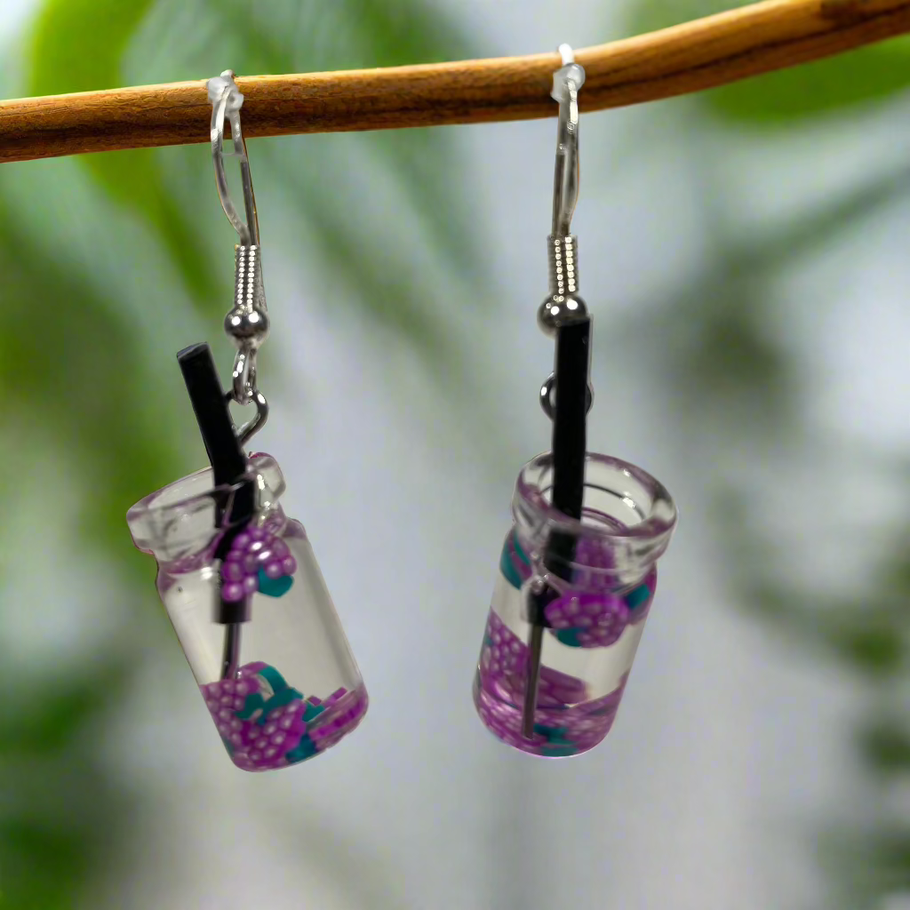 Grape water Earrings