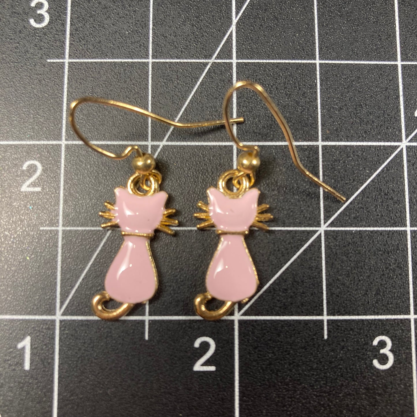 Pink kitty Earrings