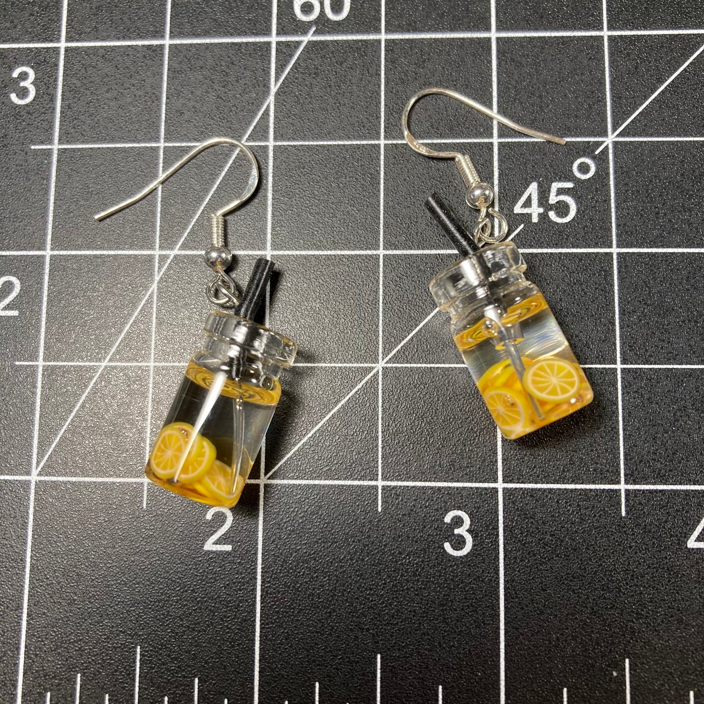 Lemon slices in water Earrings