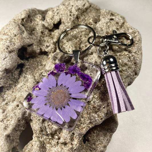 Purple Bouquet Keyring