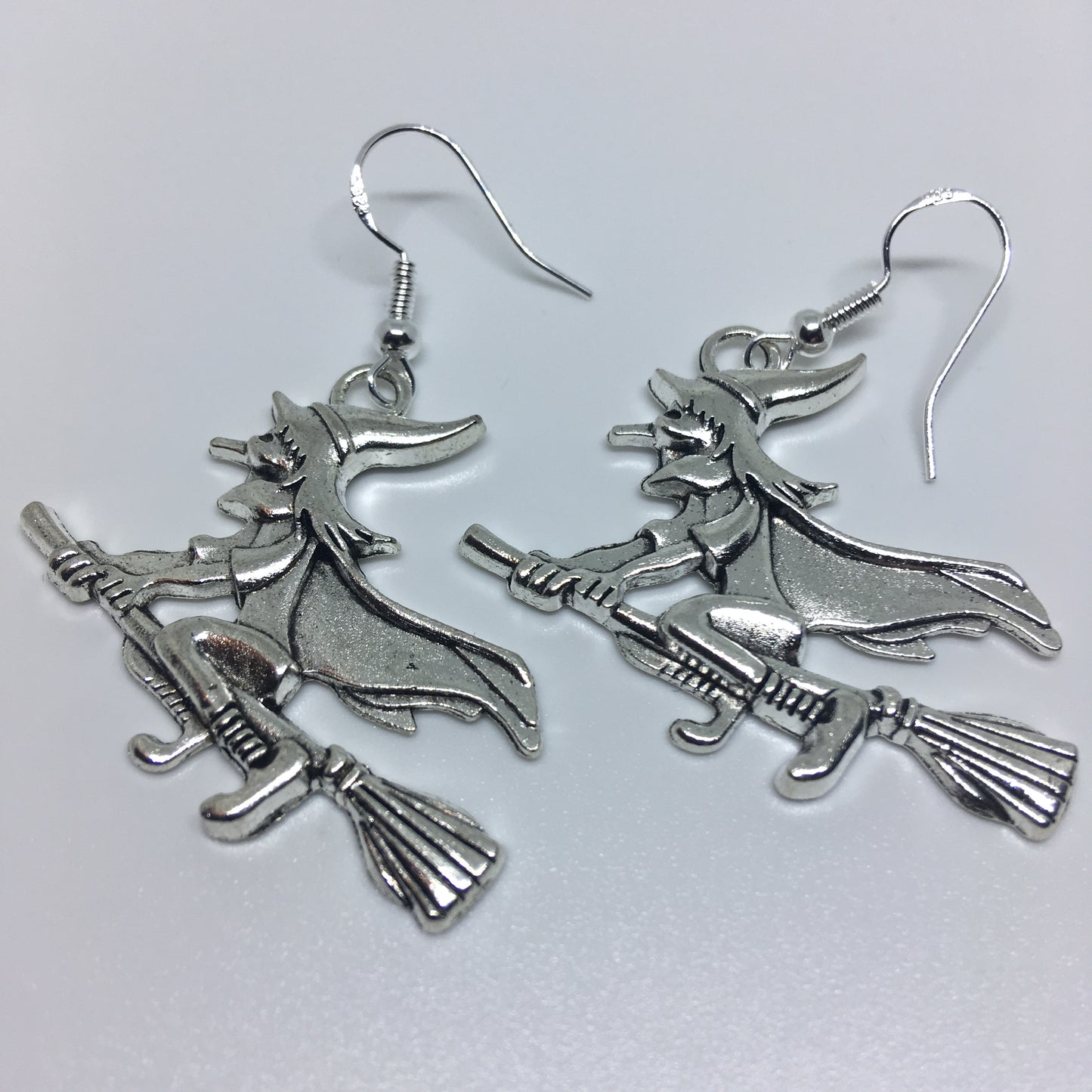 Witch on Broom Earrings