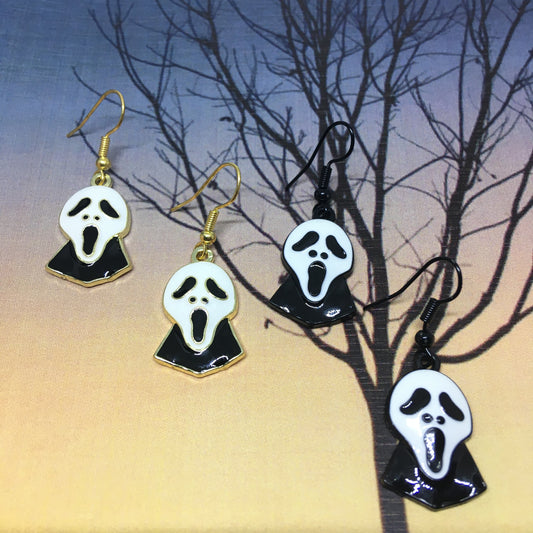 Screaming Ghost charm earrings