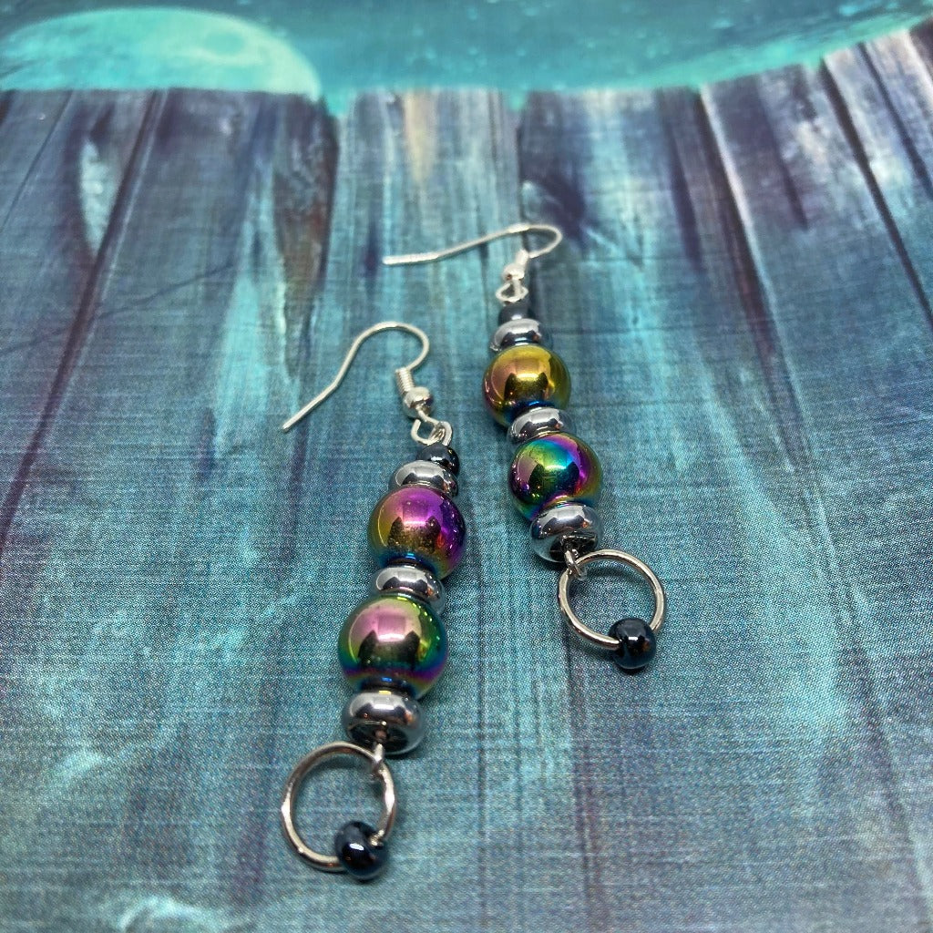 Iridescent Drop Earrings