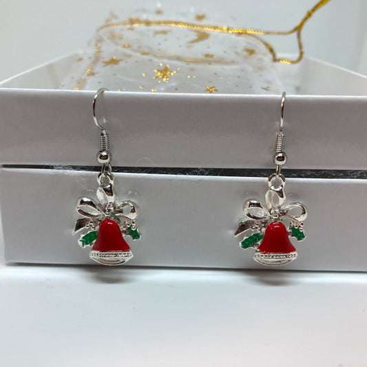 Christmas Bells Charm Earrings